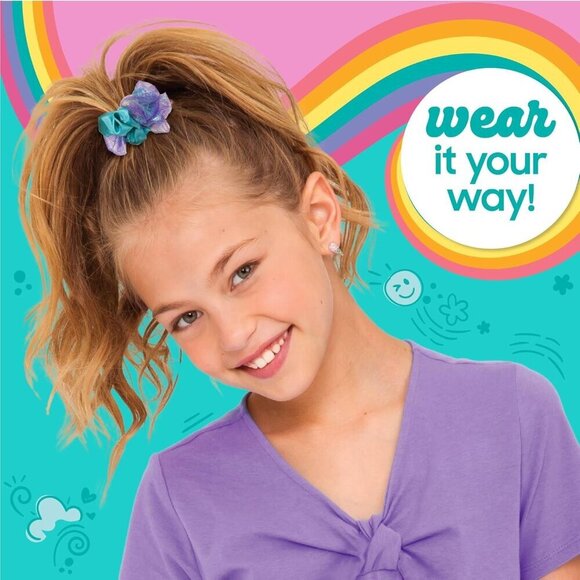 DIY Satin Scrunchie Maker Kit with Gemstones and Sequins for Hair Fashion main image 7